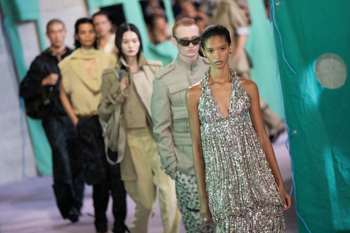 Models walk the runway at the Burberry show during London Fashion Week, September 2024. Photo by Jeff Spicer/Getty Images